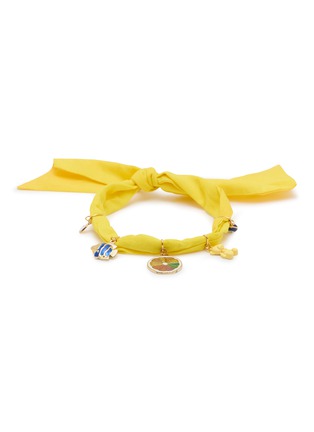 Main View - Click To Enlarge - TASH AND LEY - Limoncello Charm Scarf Necklace
