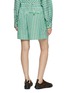 Back View - Click To Enlarge - LOEWE - Striped Pleated Waistband Shorts