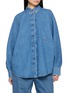 LOEWE Batwing Sleeve Embroidered Denim Shirt