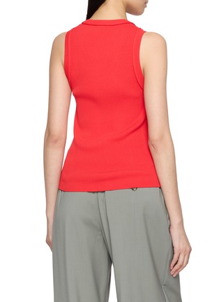 Back View - Click To Enlarge - LOEWE - Anagram Embroidered Ribbed Tank Top