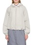 LOEWE Cropped Drawstring Hooded Zip Up Jacket