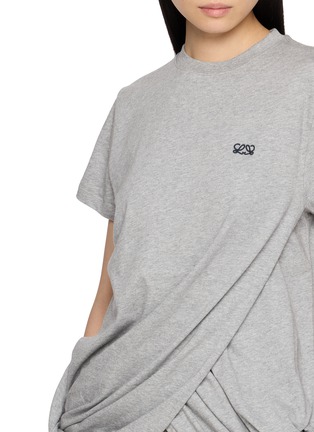  - LOEWE - Twisted Draped Cotton Jersey T-Shirt
