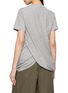 Back View - Click To Enlarge - LOEWE - Twisted Draped Cotton Jersey T-Shirt