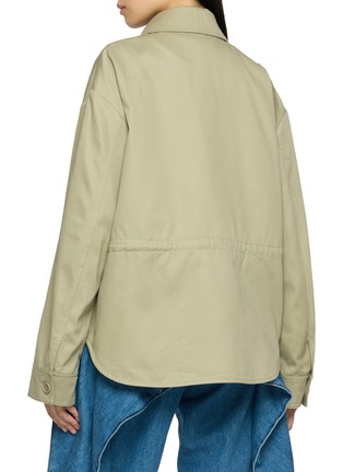 Back View - Click To Enlarge - LOEWE - Long Sleeve Patch Pocket Workwear Jacket