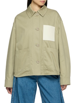 Main View - Click To Enlarge - LOEWE - Long Sleeve Patch Pocket Workwear Jacket