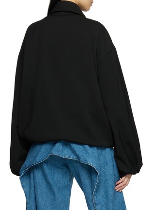 Back View - Click To Enlarge - LOEWE - Draped Panel Zip-Up Jacket