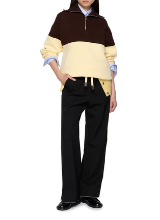 Figure View - Click To Enlarge - LOEWE - Layered Button Up Hem Pants