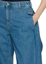  - LOEWE - Draped Panel Washed Denim Jeans