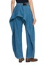 Back View - Click To Enlarge - LOEWE - Draped Panel Washed Denim Jeans