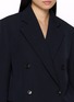 Detail View - Click To Enlarge - LOEWE - Detachable Knit Collar Single Breasted Blazer
