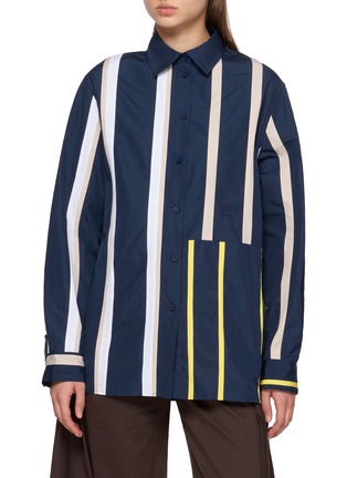 Main View - Click To Enlarge - LOEWE - Oversized Striped Shirt