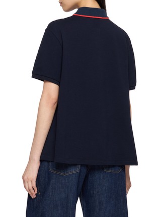 Back View - Click To Enlarge - LOEWE - Trapeze Cotton Piqué Polo Shirt