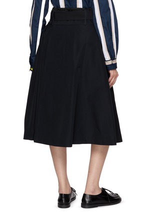Back View - Click To Enlarge - LOEWE - Belted A-Line Midi Skirt