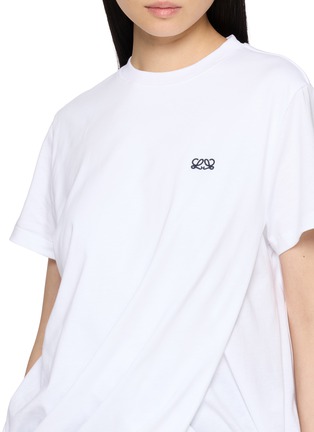  - LOEWE - Twisted Draped Cotton Jersey T-Shirt