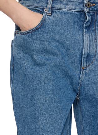  - LOEWE - Anagram Embroidered Washed Cotton Denim Baggy Jeans