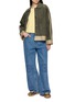 Figure View - Click To Enlarge - LOEWE - Anagram Embroidered Washed Cotton Denim Baggy Jeans