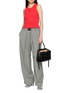 Figure View - Click To Enlarge - LOEWE - Elasticated Waistband Fluid Wool Pants