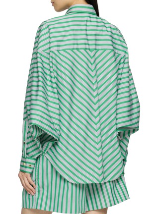 Back View - Click To Enlarge - LOEWE - Oversized Striped Shirt