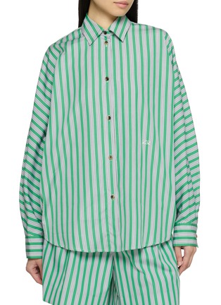 Main View - Click To Enlarge - LOEWE - Oversized Striped Shirt