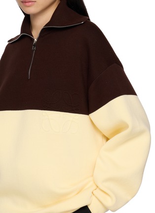  - LOEWE - Colour Blocked Zip Up Sweater