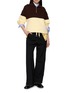 Figure View - Click To Enlarge - LOEWE - Colour Blocked Zip Up Sweater