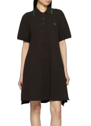 Main View - Click To Enlarge - LOEWE - Embroidered Logo Polo Dress