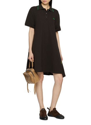 Figure View - Click To Enlarge - LOEWE - Embroidered Logo Polo Dress