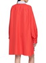 Back View - Click To Enlarge - LOEWE - Double Layer Collar Cotton Poplin Shirt Dress