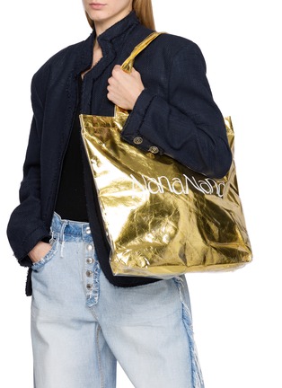 Figure View - Click To Enlarge - NANA-NANA - Metallic TPU Tote Bag