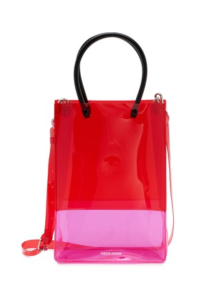 Main View - Click To Enlarge - NANA-NANA - A4 PVC Crossbody Bag