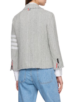 Back View - Click To Enlarge - THOM BROWNE - 4 Bar Cropped Blazer
