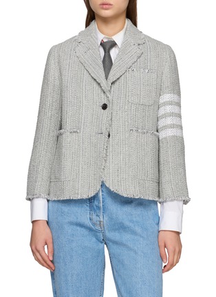 Main View - Click To Enlarge - THOM BROWNE - 4 Bar Cropped Blazer