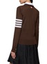 Back View - Click To Enlarge - THOM BROWNE - 4-Bar Striped V-Neck Cardigan