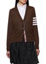 THOM BROWNE 4-Bar Striped V-Neck Cardigan