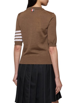 Back View - Click To Enlarge - THOM BROWNE - 4 Bar Crewneck Top