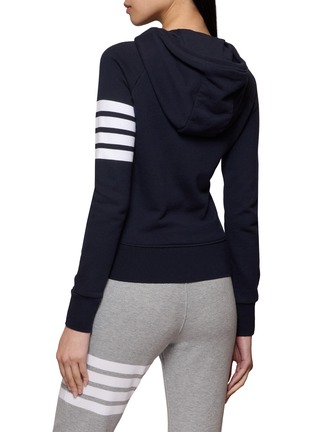 Back View - Click To Enlarge - THOM BROWNE - 4 Bar Hoodie Jacket