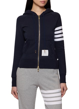 Main View - Click To Enlarge - THOM BROWNE - 4 Bar Hoodie Jacket