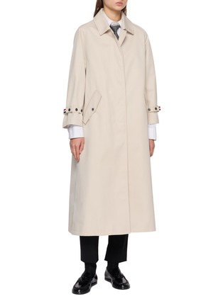 Detail View - Click To Enlarge - THOM BROWNE - Raglan Sleeve Trench Coat