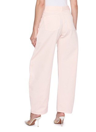 Back View - Click To Enlarge - ALAÏA - Round Curved Leg Cotton Denim Pants