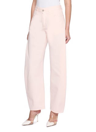 Front View - Click To Enlarge - ALAÏA - Round Curved Leg Cotton Denim Pants