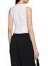 Back View - Click To Enlarge - ALAÏA - Cross Front Compact Knit Bodysuit