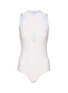 ALAÏA Cross Front Compact Knit Bodysuit