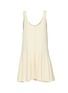 ALAÏA Waffle Godet Flared Silk Knit Mini Dress