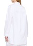 Back View - Click To Enlarge - ALAÏA - Cotton Poplin Shirt Bralette Set