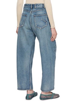 Back View - Click To Enlarge - ALAÏA - Rodeo Cotton Denim Pants