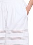  - ALAÏA - Openwork Round Cotton Poplin Pants