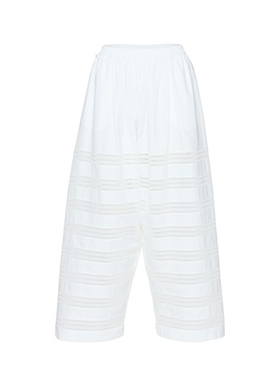 Main View - Click To Enlarge - ALAÏA - Openwork Round Cotton Poplin Pants