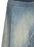  - ALAÏA - Ruffled Asymmetric Flared Cotton Denim Skirt