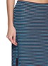  - ALAÏA - Bicolour Crochet Cotton Knit Midi Skirt