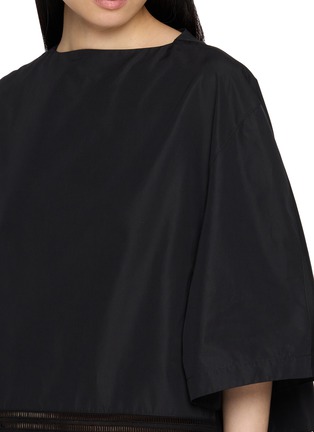  - ALAÏA - Round Openwork Cotton Poplin Dress